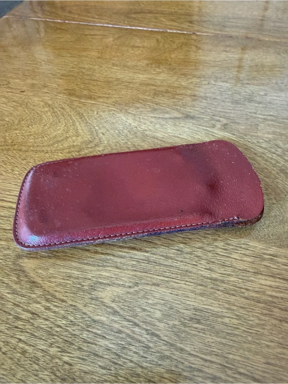 Vintage leather eyeglass case